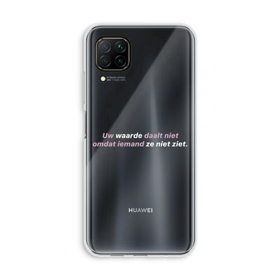 uw waarde daalt niet: Huawei P40 Lite Transparant Hoesje