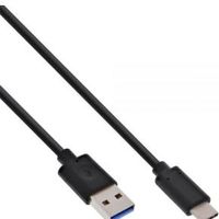 InLine 1m, USB3.1-C/USB3.1-A 1m USB C USB A Zwart - thumbnail