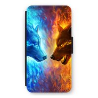 Fire & Ice: iPhone 11 Pro Max Flip Hoesje
