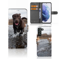 Samsung Galaxy S22 Plus Telefoonhoesje met Pasjes Honden Labrador