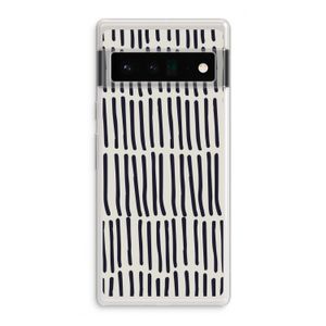 Moroccan stripes: Google Pixel 6 Pro Transparant Hoesje