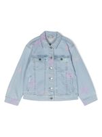 Stella McCartney Kids veste en jean à motif d'étoiles - Bleu - thumbnail