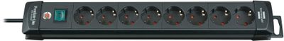 Brennenstuhl Bn-1951180100 Stekkerdoos Premium-line 8-voudig Zwart 3,00 M H05 vv-f 3g1,5