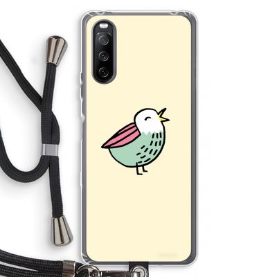 Birdy: Sony Sony Xperia 10 III Transparant Hoesje met koord