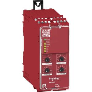 Schneider Electric XPSUAT13A3AP Veiligheidsrelais Voedingsspanning (num): 24 V DC/AC 3x NO, 3x NO, 1x NC (b x h x d) 45 x 100 x 120 mm LED-weergave 1 stuk(s)