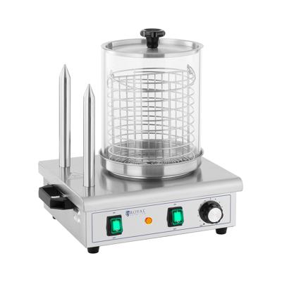 Hotdog-maker - 550 W - Royal Catering - 2 verwarmde spiesjes
