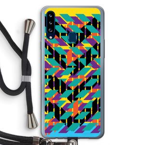 Skew Bee 1: Samsung Galaxy A20s Transparant Hoesje met koord