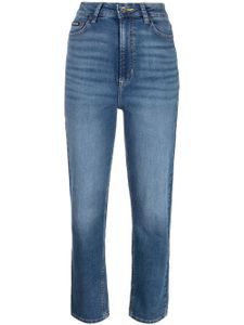 DKNY jean droit à effet délavé - Bleu