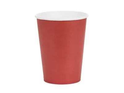 Cups Donkerrood 250ml (6st)