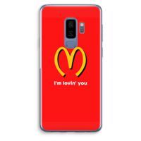 I'm lovin' you: Samsung Galaxy S9 Plus Transparant Hoesje