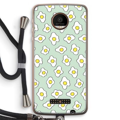 Spiegeleitjes: Motorola Moto Z Force Transparant Hoesje met koord