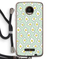 Spiegeleitjes: Motorola Moto Z Force Transparant Hoesje met koord