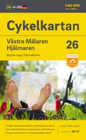 Fietskaart 26 Cykelkartan Västra Mälaren - Hjälmaren | Norstedts - thumbnail