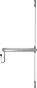 JPM FC-EA-30 JPM Elektromechanische paniekbalk Fluid Control - Uit- en Ingang | type: C | 3 punts | knop | kleur: aluminium | lengte: 1165 mm |