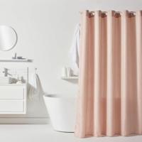Douchegordijn TODAY Roze Rose Polyester 180 x 200 cm (12 Stuks)