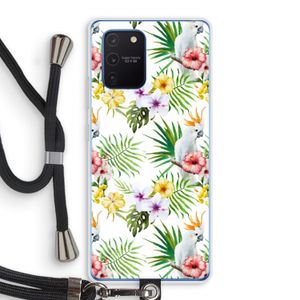 Gele kuif: Samsung Galaxy Note 10 Lite Transparant Hoesje met koord