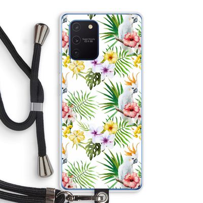 Gele kuif: Samsung Galaxy Note 10 Lite Transparant Hoesje met koord
