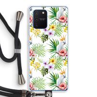 Gele kuif: Samsung Galaxy Note 10 Lite Transparant Hoesje met koord