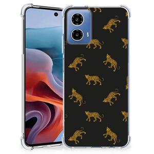 Case Anti-shock voor Motorola Moto G34 Leopards