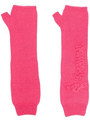 Barrie mitaines en cachemire - Rose