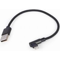 Gembird CC-USB2-AMLML-0.2M USB-kabel 0,2 m USB 2.0 USB A Micro-USB B/Lightning Zwart