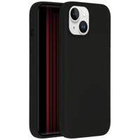 Accezz Liquid Silicone Backcover iPhone 15 Telefoonhoesje Zwart