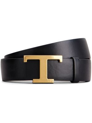 Tod's ceinture T-Timeless en cuir - Noir