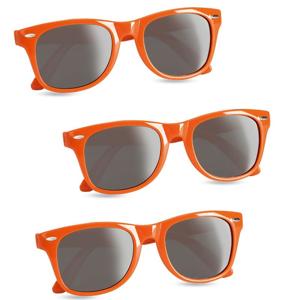 Oranje feest zonnebril - 5x stuks - Koningsdag - EK/WK verkleed accessoires