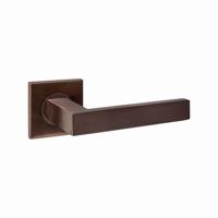 Intersteel DeurklinkQ 05 op vierkant rozet brons - 1343.103502