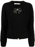 b+ab cardigan à ornements en perles de verre - Noir