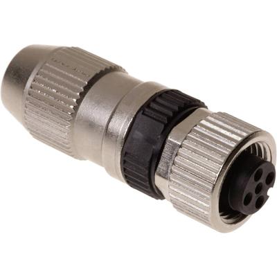 Harting 21031112405 Sensor/actuator connector, niet geassembleerd M12 Aantal polen (sensoren): 4 Bus, recht 1 stuk(s) Piece