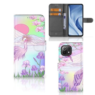 Xiaomi 11 Lite 5G NE | Mi 11 Lite | Telefoonhoesje | Met pasjeshouder | Bird