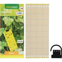 Fruitvliegjes val fruit hangende plaatjes - 4x stickers - insecten