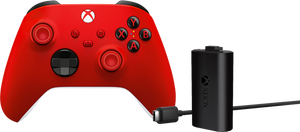 Xbox Series X en S Wireless Controller Rood + Play and Charge Kit