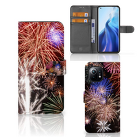 Xiaomi Mi 11 Wallet Case met Pasjes Vuurwerk - thumbnail