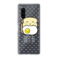 Sleep All Day: Sony Xperia 5 Transparant Hoesje