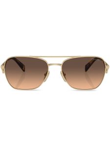 Prada Eyewear rectangle-frame sunglasses - Or