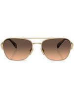 Prada Eyewear rectangle-frame sunglasses - Or - thumbnail