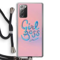 Girl boss: Samsung Galaxy Note 20 / Note 20 5G Transparant Hoesje met koord