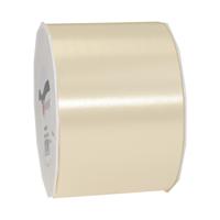 Cadeaulint/sierlint Satijn breed - 9 cm x 91 meter - beige - cadeaus inpakken - decoratie