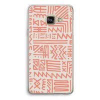 Marrakech Pink: Samsung A3 (2017) Transparant Hoesje