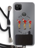Jingle Ladies: Pixel 4a Transparant Hoesje met koord