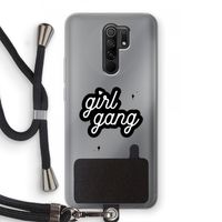 Girl Gang: Xiaomi Redmi 9 Transparant Hoesje met koord
