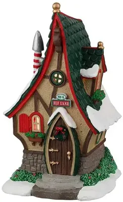 Lemax no. 4 elf lane verlicht kerstdorp tafereel Santa&apos;s Wonderland 2022