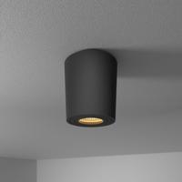 Paxton LED Opbouwspot - 4 Watt 345 lumen - 2700K warm wit - GU10 - Badkamer Opbouwspot - Kantelbaar - Dimbaar - IP65 Waterdicht - Rond - Voor binnen en buitengebruik - Zwart