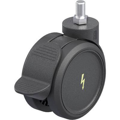 Blickle LKDB-PUA 100G-RA-ELS Kunststof dubbel zwenkwiel Wieldiameter: 100 mm Draagvermogen (max.): 110 kg 1 stuk(s)