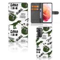Telefoonhoesje | Met pasjeshouder | voor Samsung Galaxy S21 Dinosaurus Telefoonhoesje | Met pasjeshouder | voor Samsung Galaxy S21 Dinosaurus