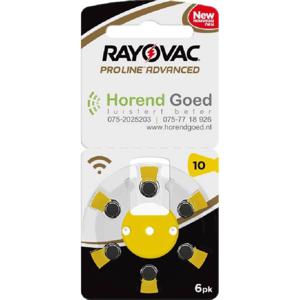 Rayovac Proline Advanced - Horend Goed - Hoortoestel - Batterijen - P10 - Gele sticker