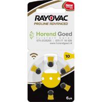 Rayovac Proline Advanced - Horend Goed - Hoortoestel - Batterijen - P10 - Gele sticker - thumbnail