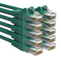 Cat 5e - U/UTP - Netwerkkabel - Patchkabel - Internetkabel - 1 Gbps - 30 meter - Groen - Allteq - thumbnail